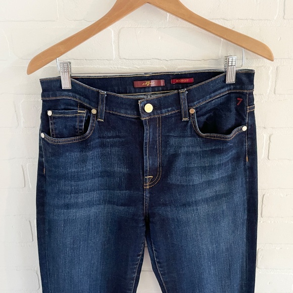 7 for all mankind Women’s Denim jeans Dark wash Bootcut Sz 32 - Picture 6 of 16